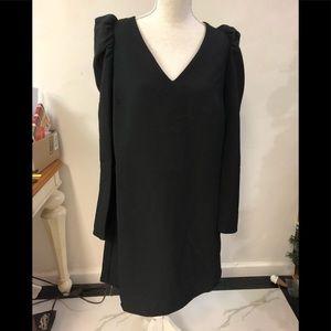 Long sleeve V neck dress